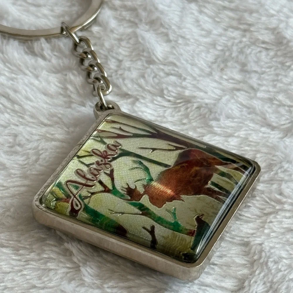 Alaskan Moose Keychain NWT